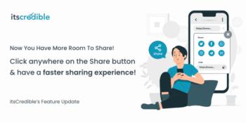 Expanded Clickable Area of Share Button for Faster Sharing Experience!